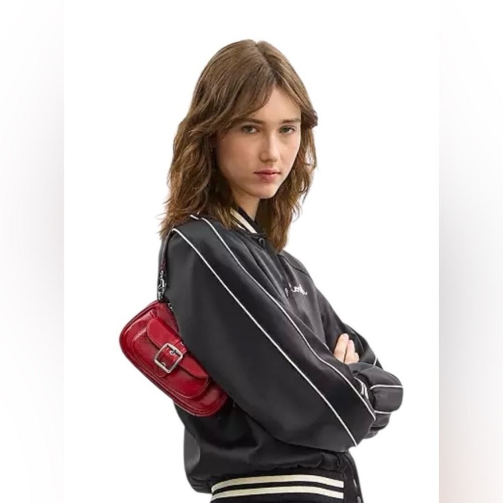 COACH Cherry Red Crossbody, Ashton mini crossbody convertible shoulder bag, NWT - Picture 5 of 10